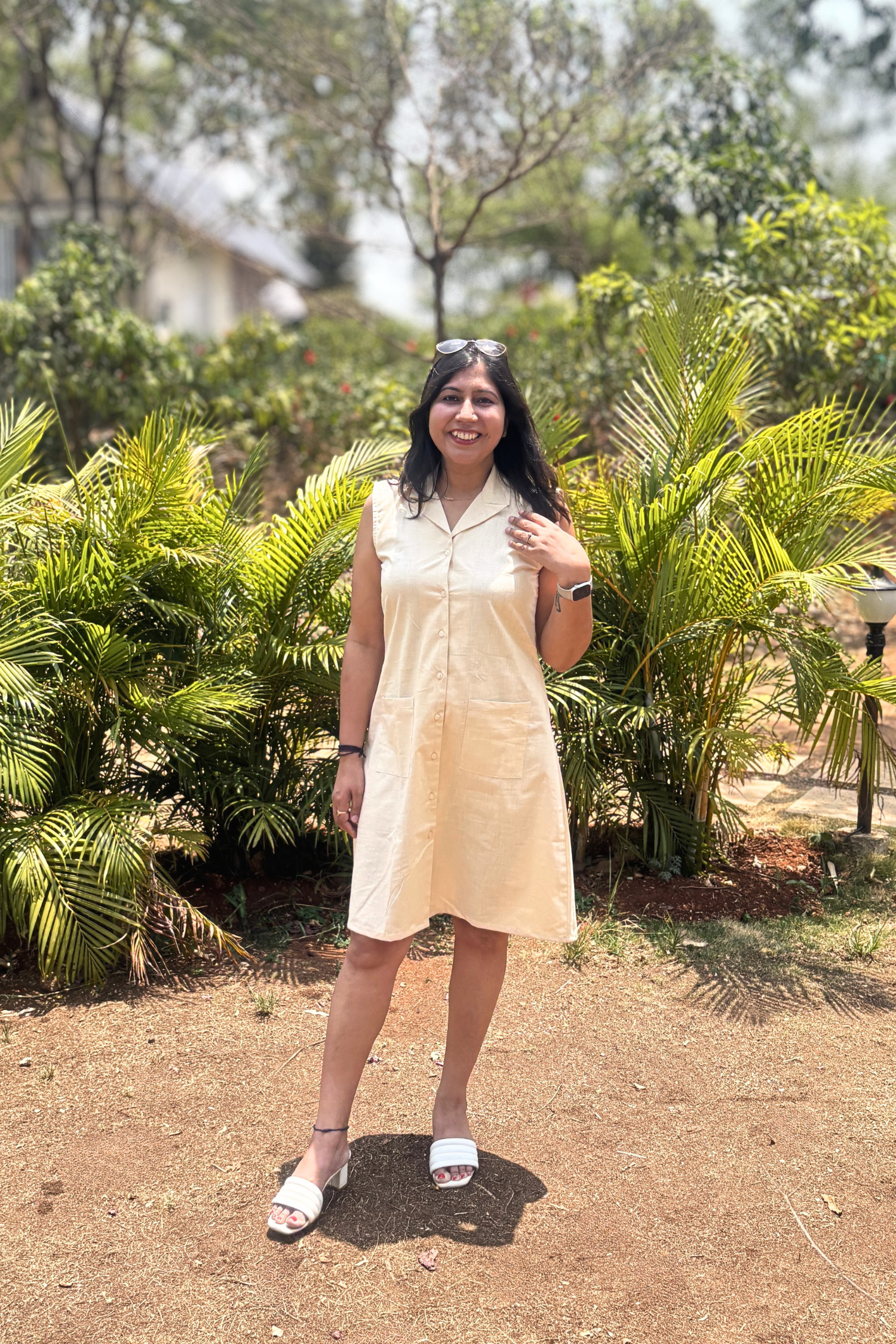 Sunday Brunch: Notch Collar Dress in Yellow