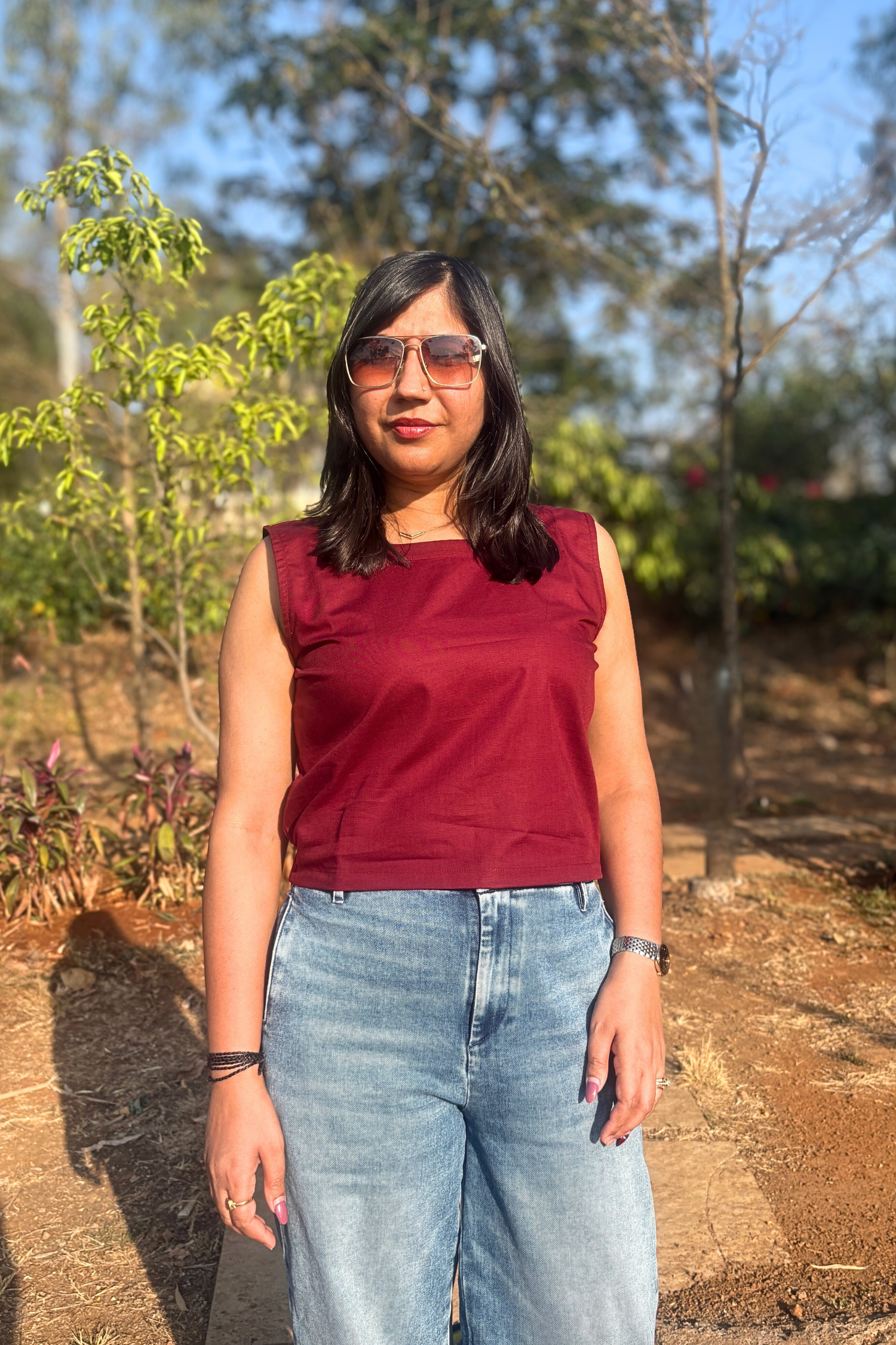 Sundance: Solid Top in Red