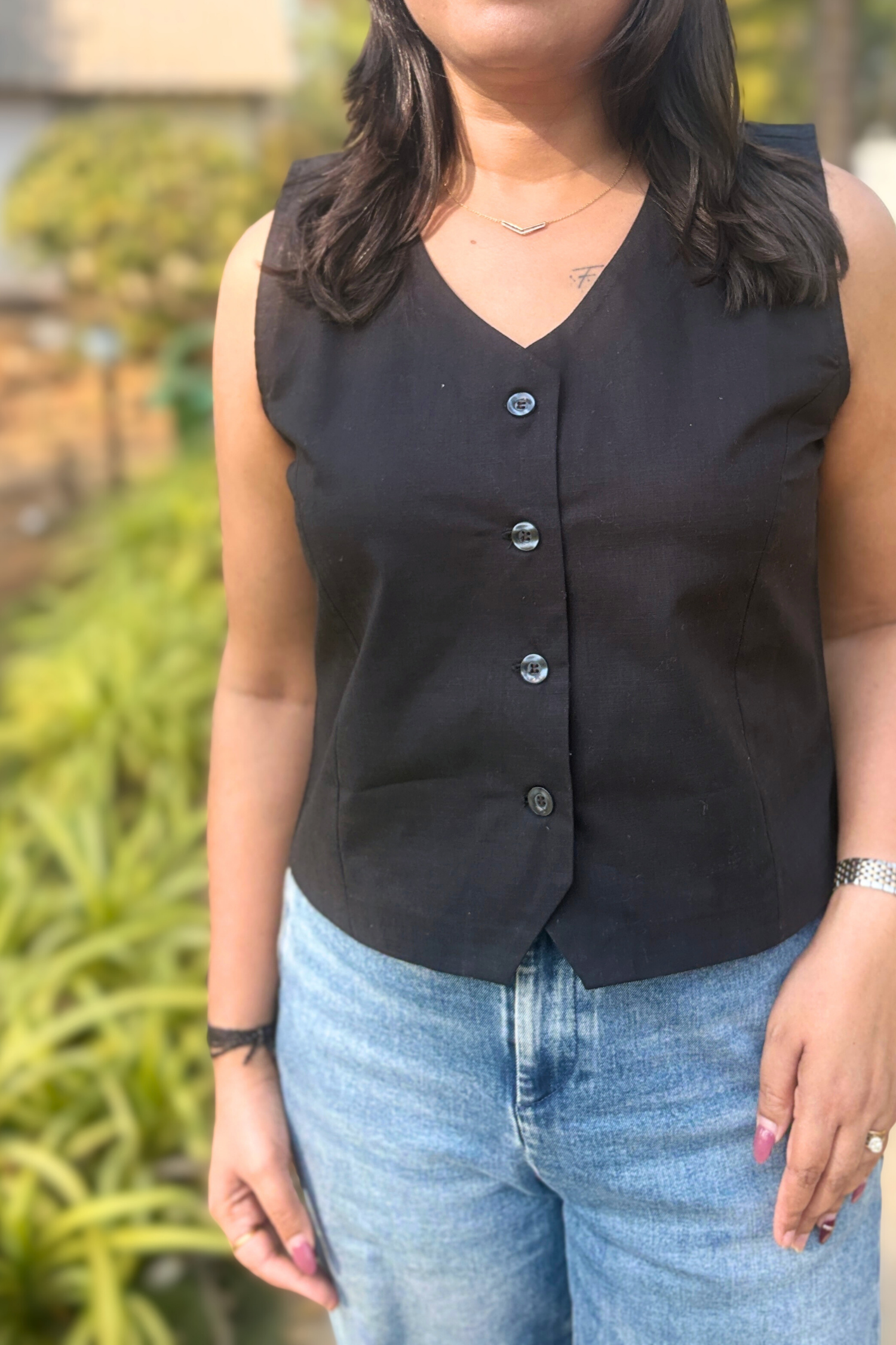 Little Drama: Waistcoat in Black