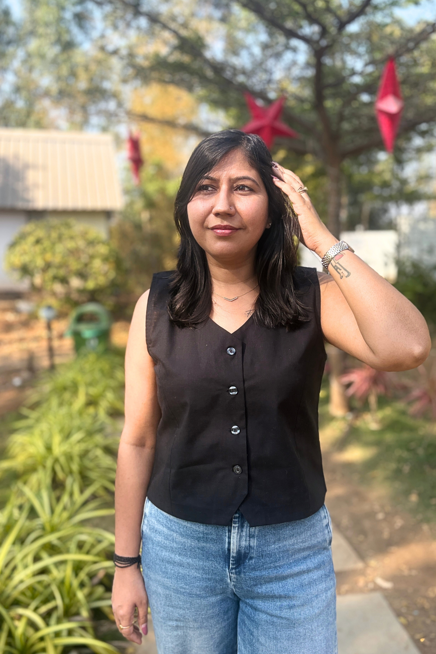 Little Drama: Waistcoat in Black