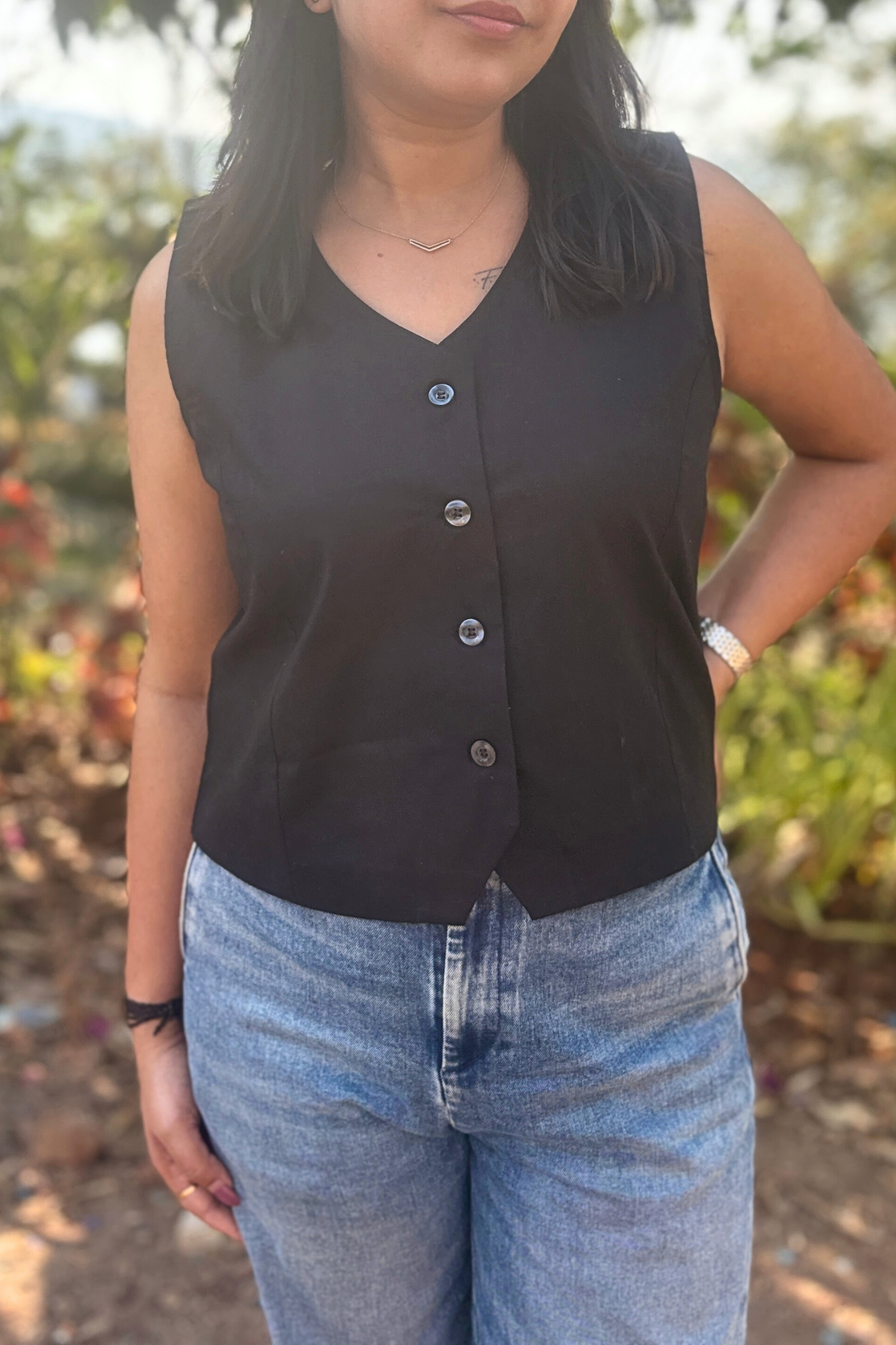 Little Drama: Waistcoat in Black