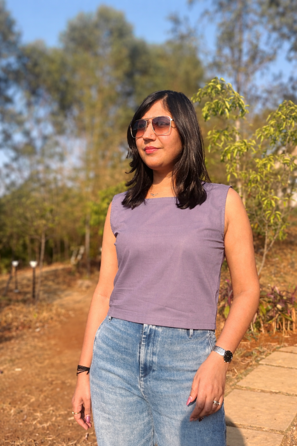 Sundance: Solid Top in Lavender
