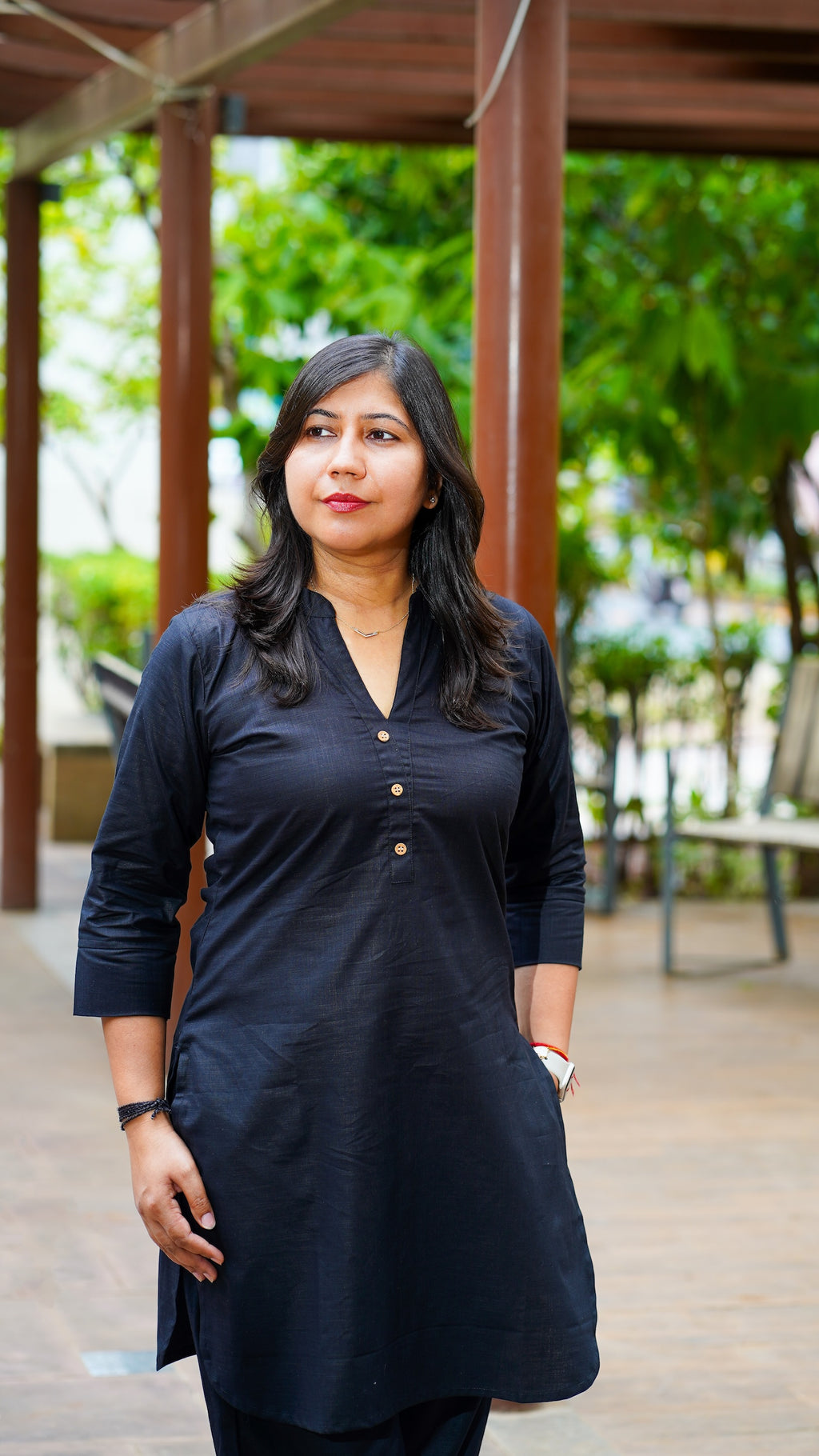 Desi Summer: Kurta in Black