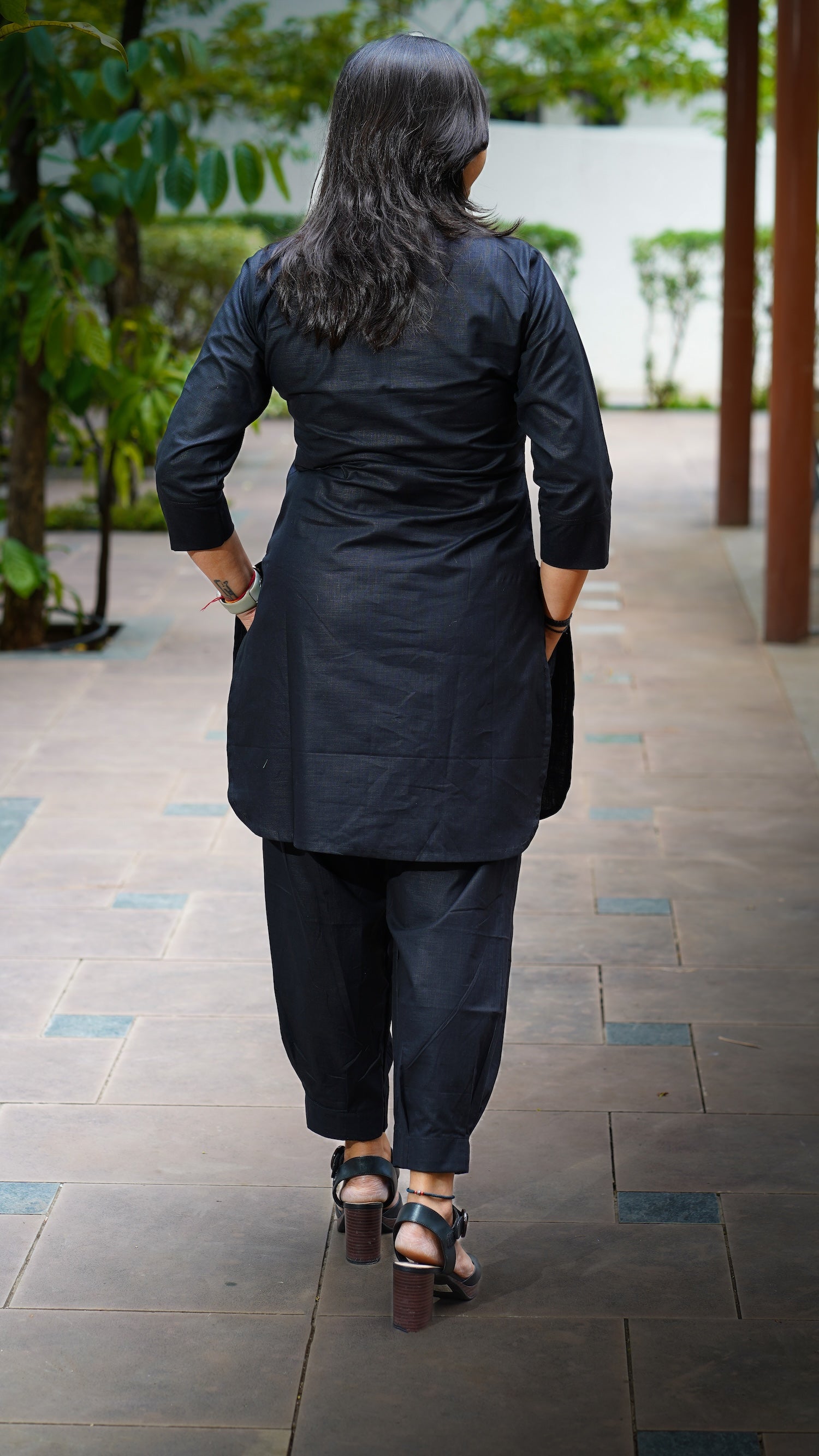 Desi Summer: Co-ord Set in Black