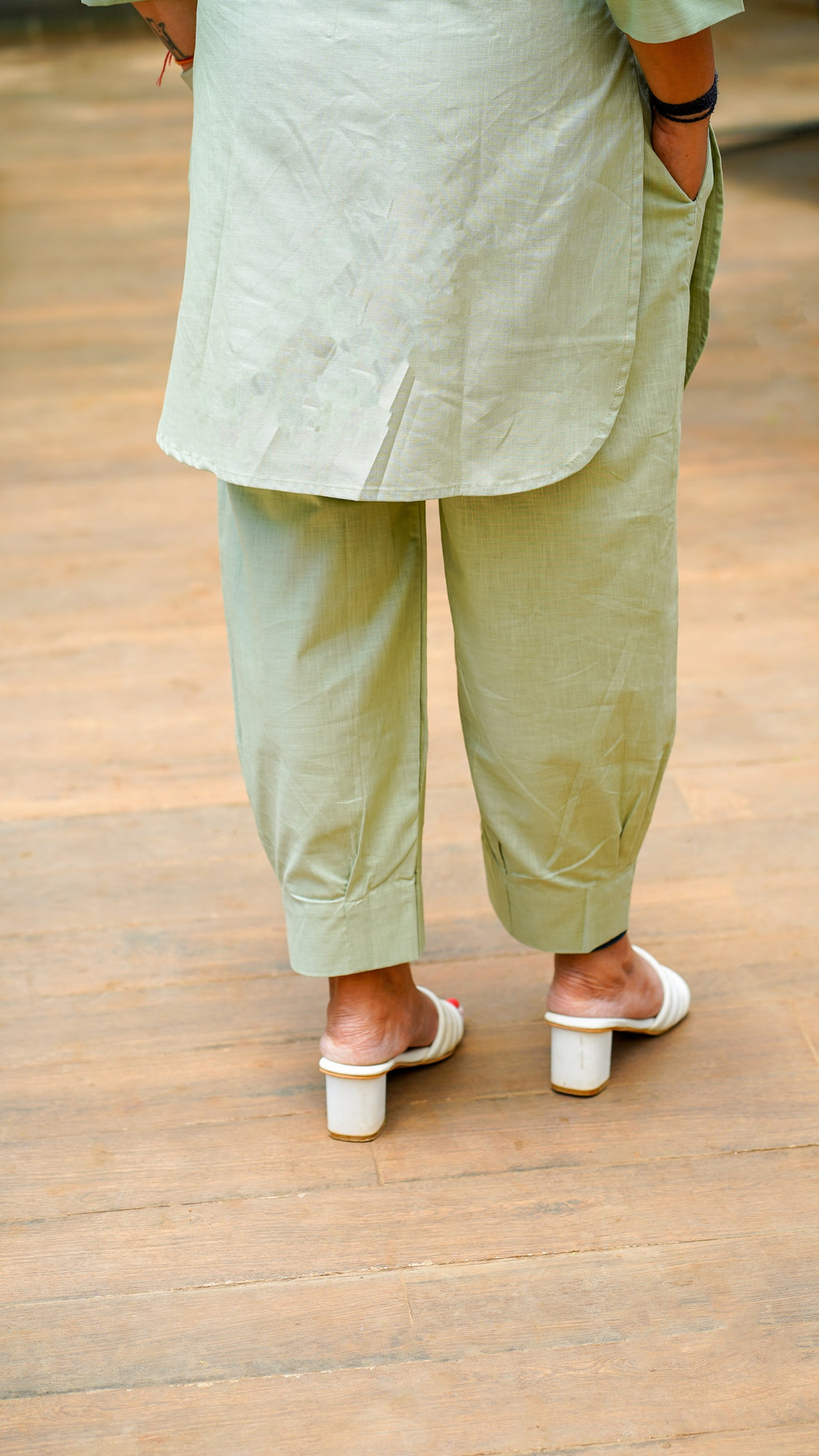 Desi Summer: Pants in Matcha Green