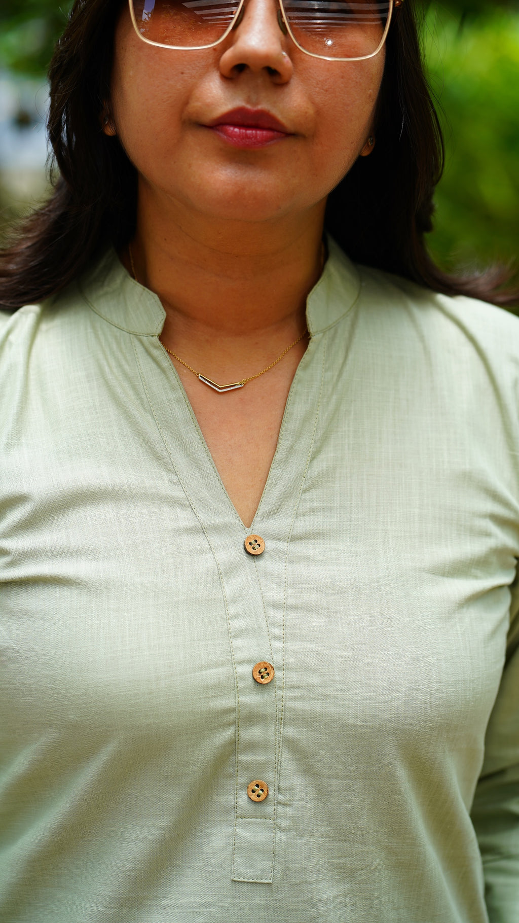 Desi Summer: Kurta in Matcha Green
