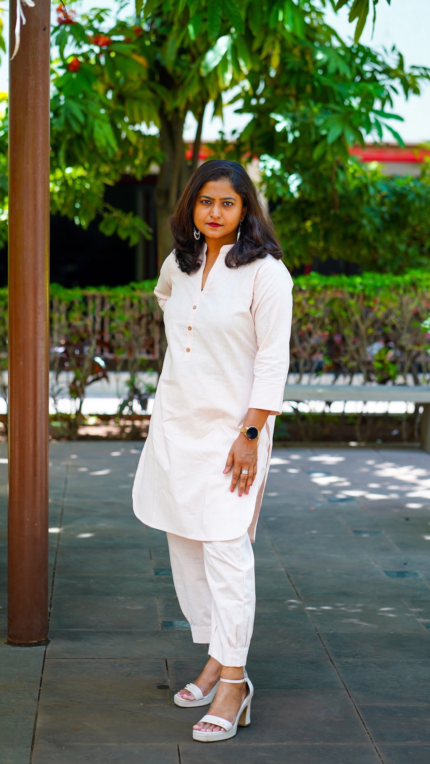 Desi Summer: Kurta in Baby Pink