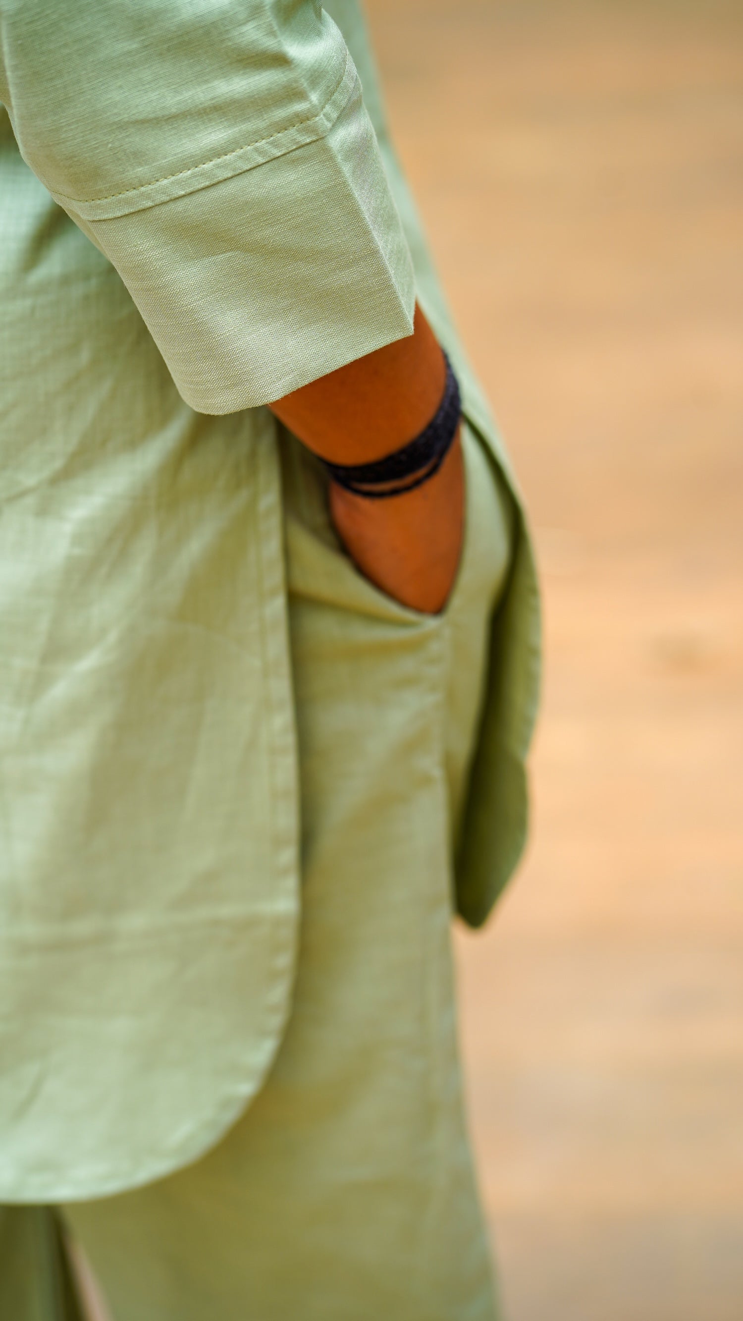 Desi Summer: Pants in Matcha Green
