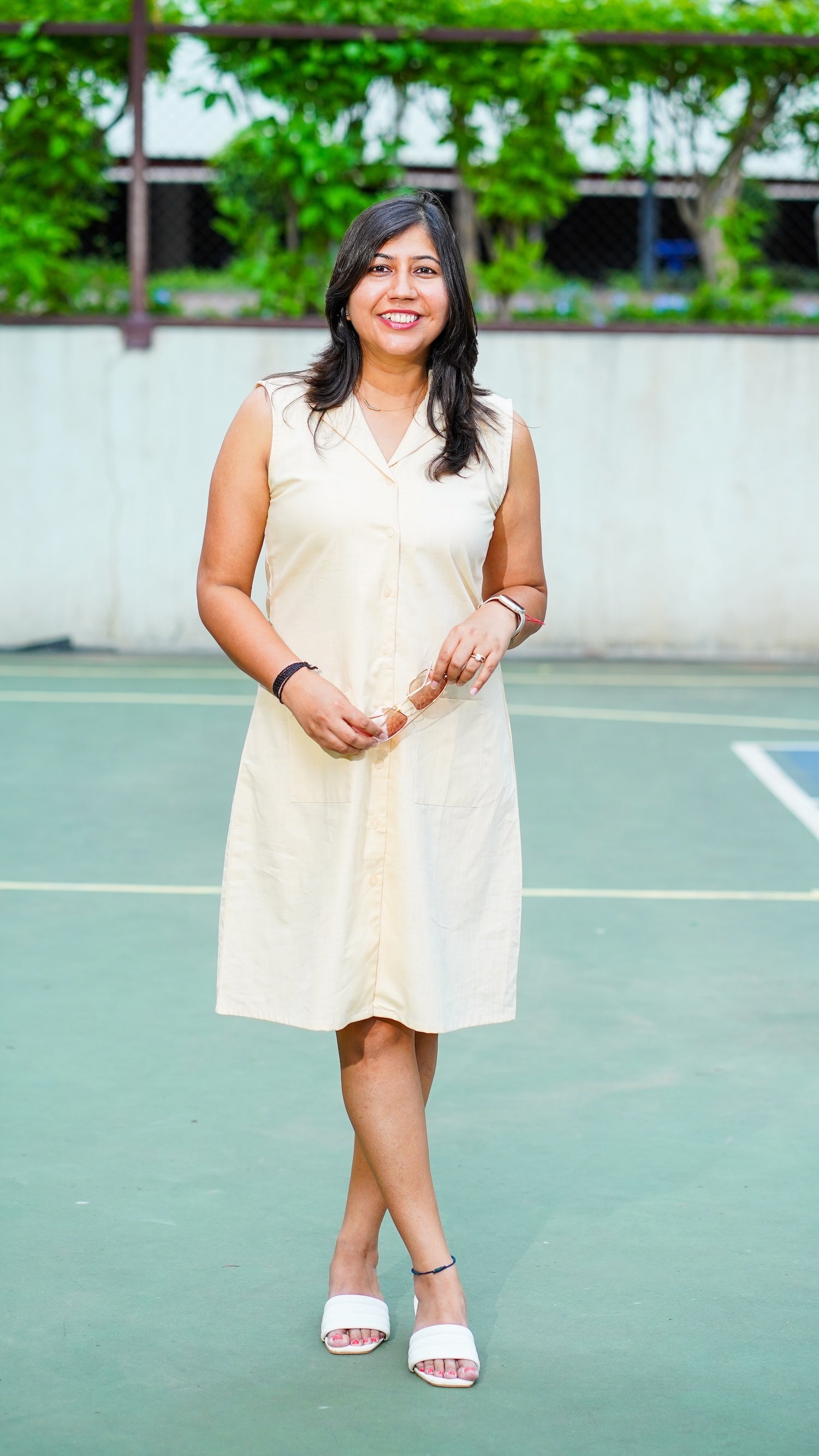 Sunday Brunch: Notch Collar Dress in Yellow