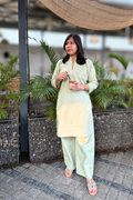 Cherry Blossom: Pants in Matcha Green