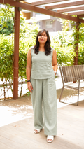 SLO-MO: Pleat Pants in Sage Green
