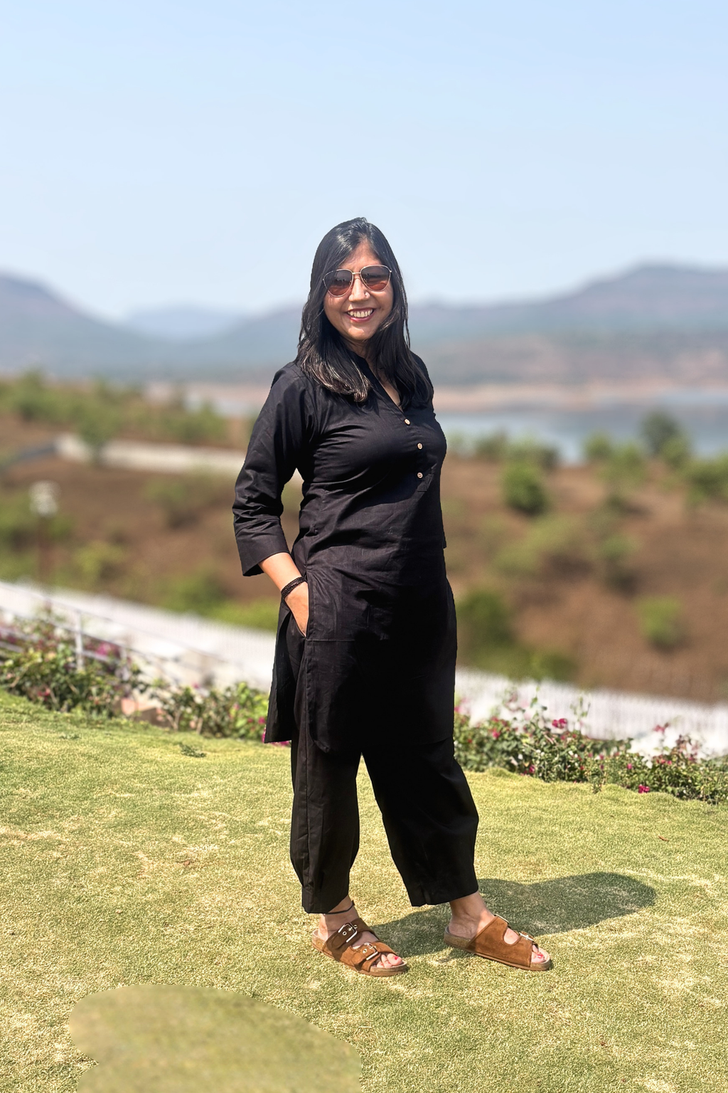 Desi Summer: Kurta in Black