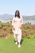 Desi Summer: Kurta in Baby Pink