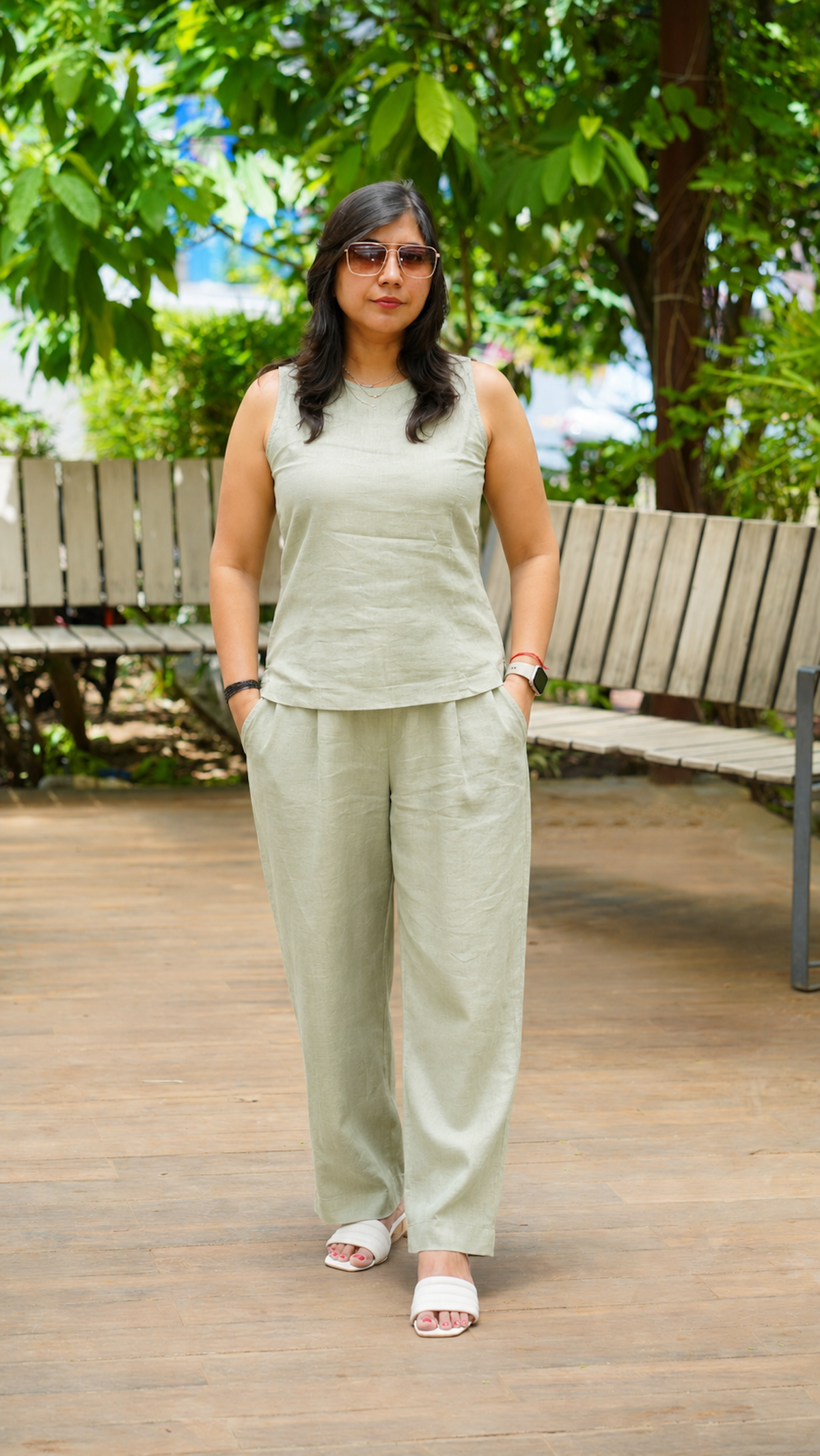 SLO-MO: Co-ord Set in Sage Green