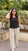 SLO-MO: Pleat Pants in Beige