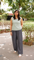 SLO-MO: Pleat Pants in Dark Grey