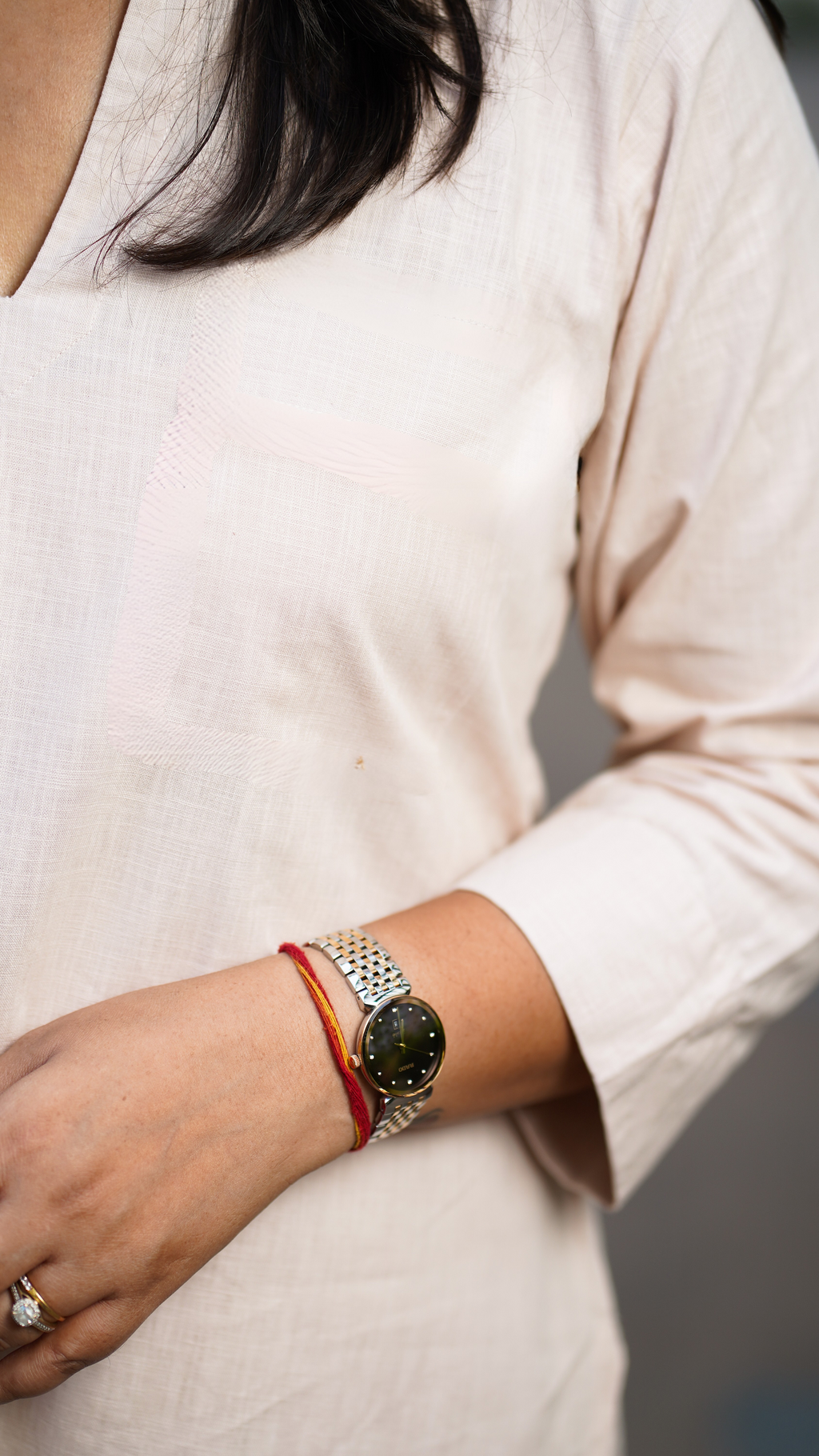 Cherry Blossom: Kurta in Baby Pink